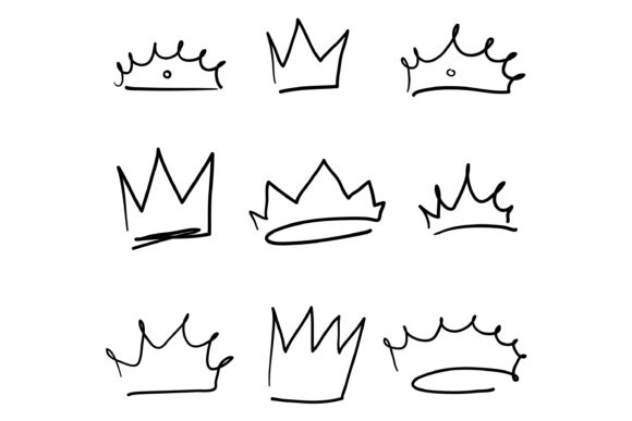 Download Doodle Crown Queen Royal Princess - Royal princess Collection