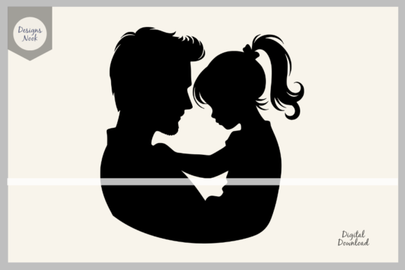 Download Father and Daughter SVG Clipart PNG DXF - Daughter Collection