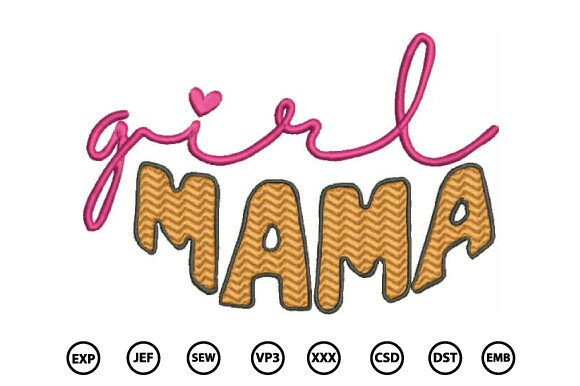 Download Mama Embroidery Design - Mama embroidery Collection