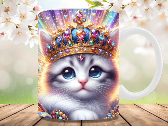 Download Royal Princess Kitten Jewel Crown Mug - Royal princess Collection