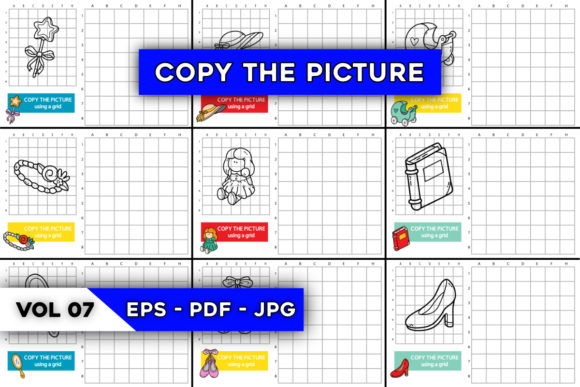 Download 10 Copy the Picture Games for Kids VOL 7 - Premium Resources